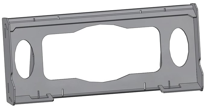 Piastra di ancoraggio Skidloader o similari