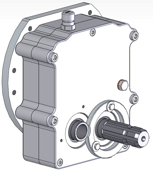 Scatola a ingranaggi a 3 assi (altezza PTO tra 580 e 880 mm)